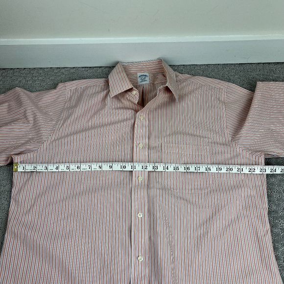 Brooks Brothers Regent Chalk Stripe American Supima Cotton Dress Shirt 16 1/2 - Picture 6 of 9